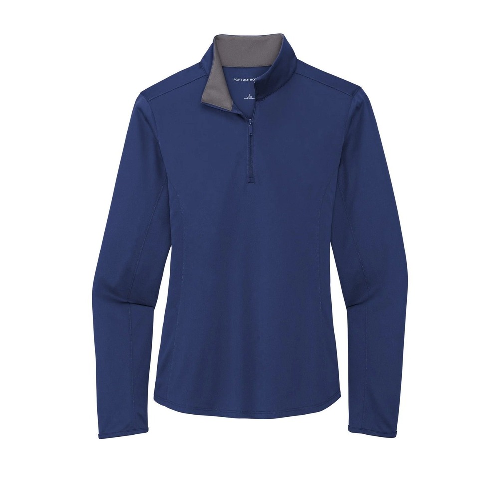 Port Authority Women's LK584 Silk Touch Performance 1/4 Zip - Royal Blue - Small